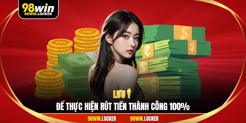 Lưu ý để thực hiện rút tiền thành công 100%